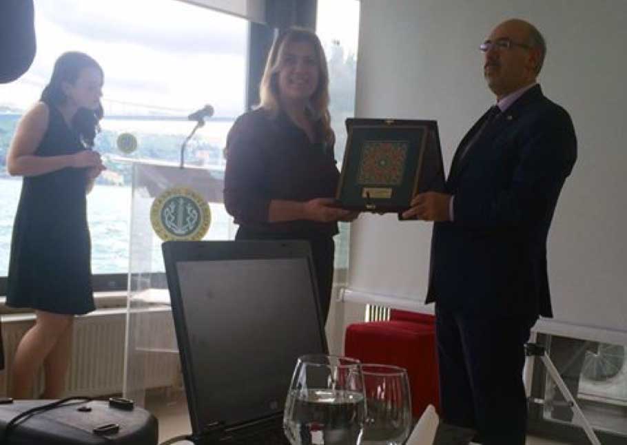 THANK YOU PLAQUE FROM ISTANBUL UNIVERSITY FACULTY OF MEDICINE