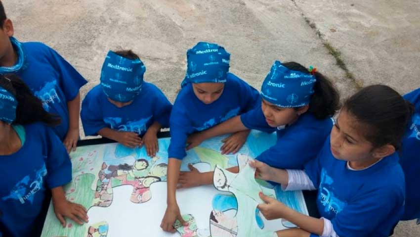 THERE IS A FESTIVAL AT THE SCHOOL WITH MEDTRONIC Türkiye